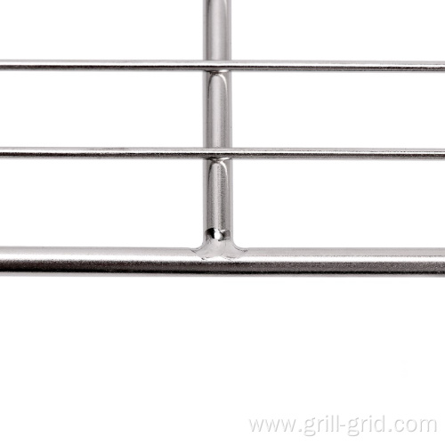 Easily cleaned BBQ grill stainless steel net basket